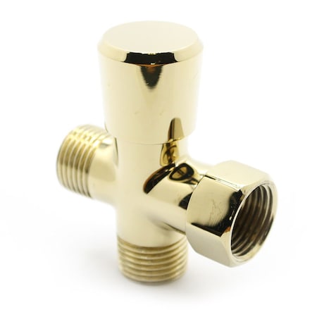 Thrifco Plumbing Polished Brass Push/Pull Shower Diverter 4402233